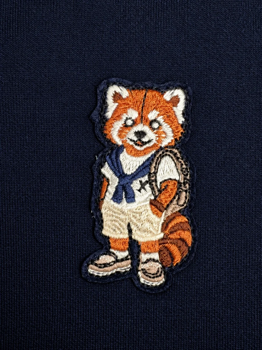 Lacivert Panda Nakışlı Şort – fotoğraf 3