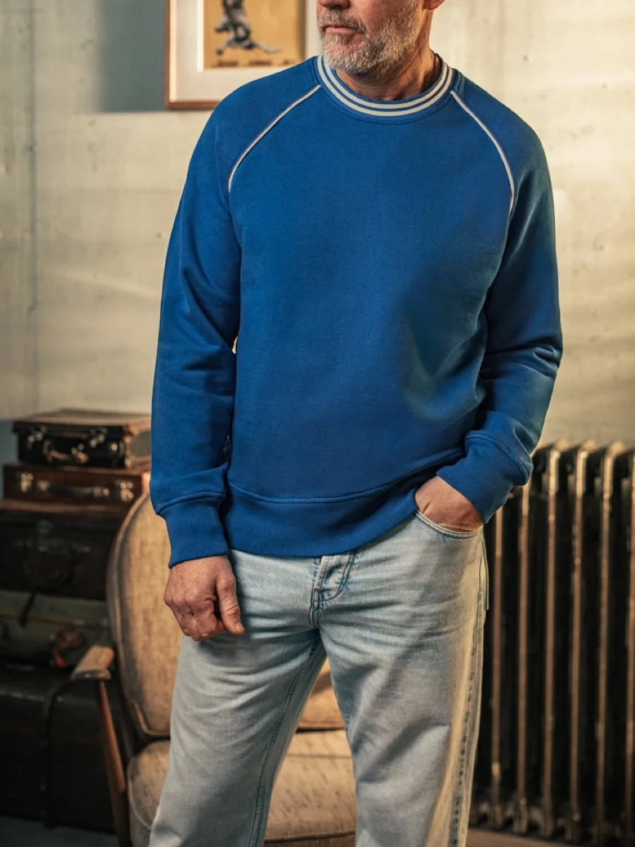 Saks Biyeli Reglan Sweatshirt – fotoğraf 1